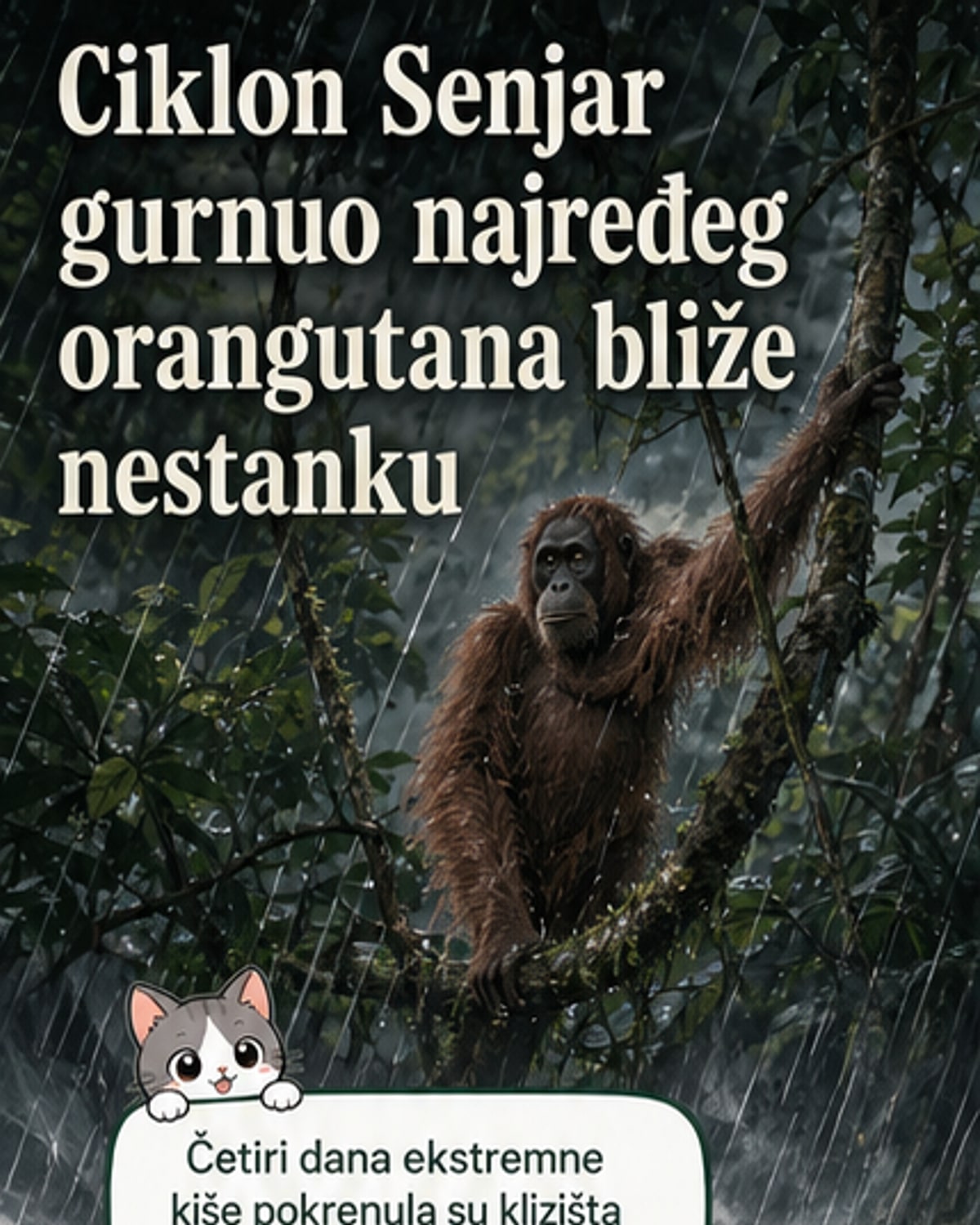 Кључни ударац за орангутане