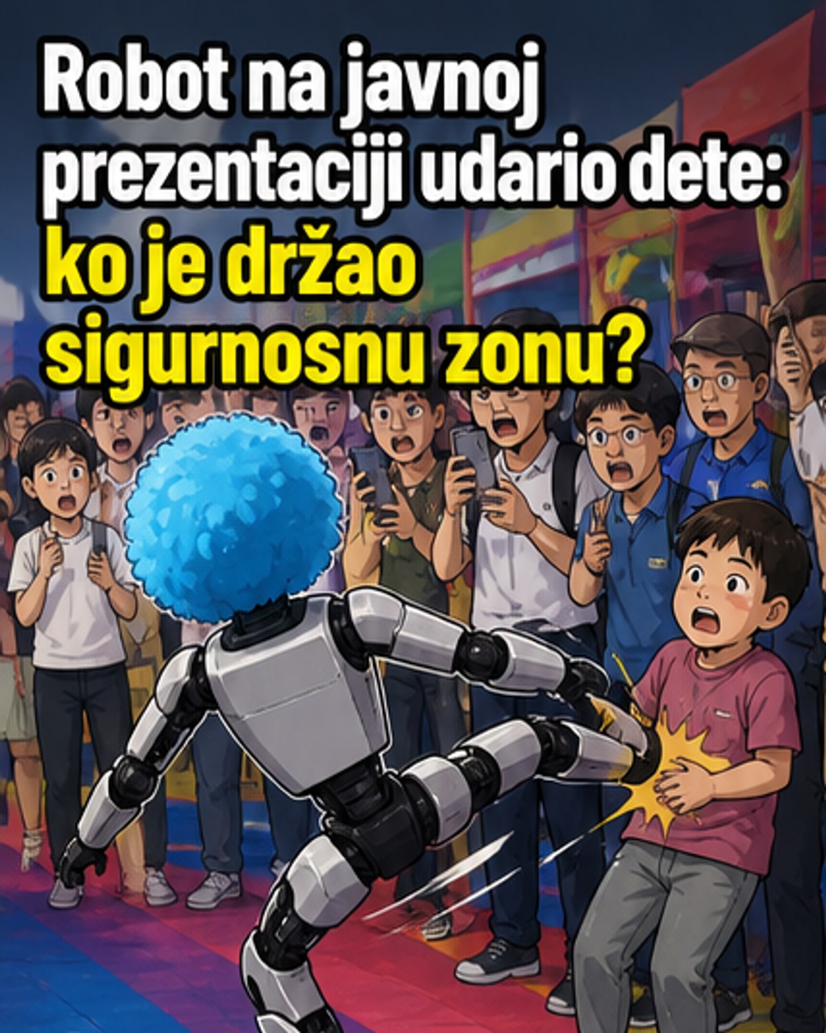 Робот ударио дете на презентацији