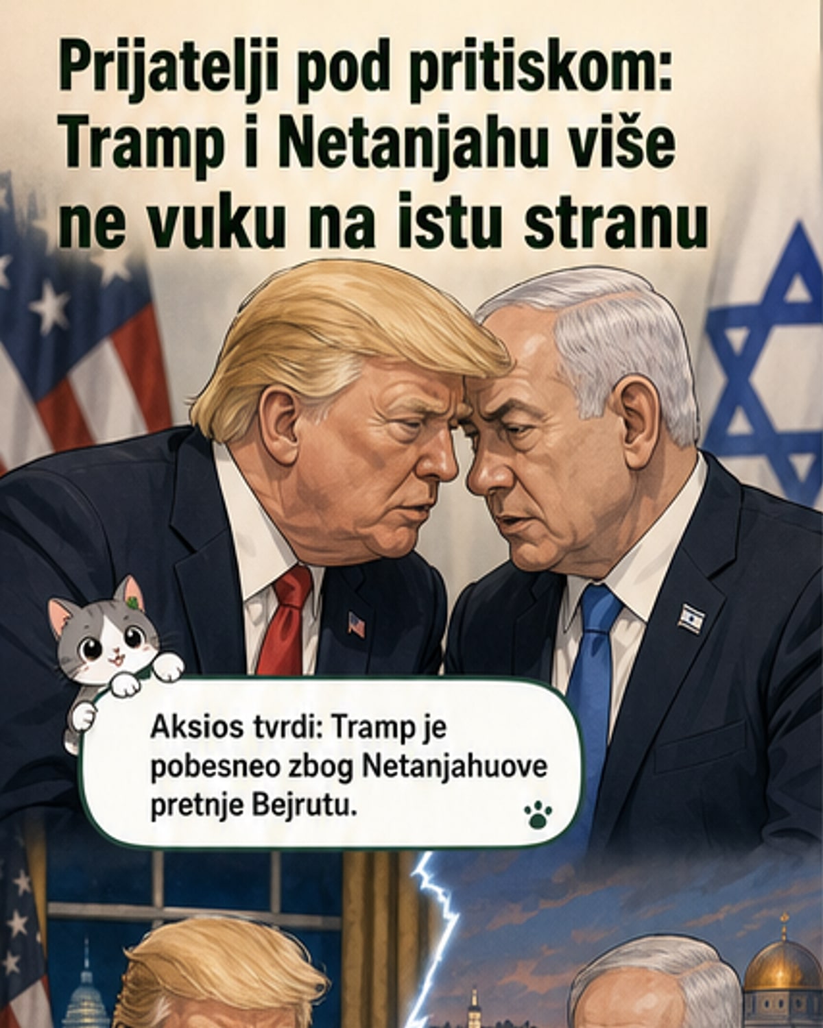 Tramp i Netanijahu: Saveznici na ispucavanju