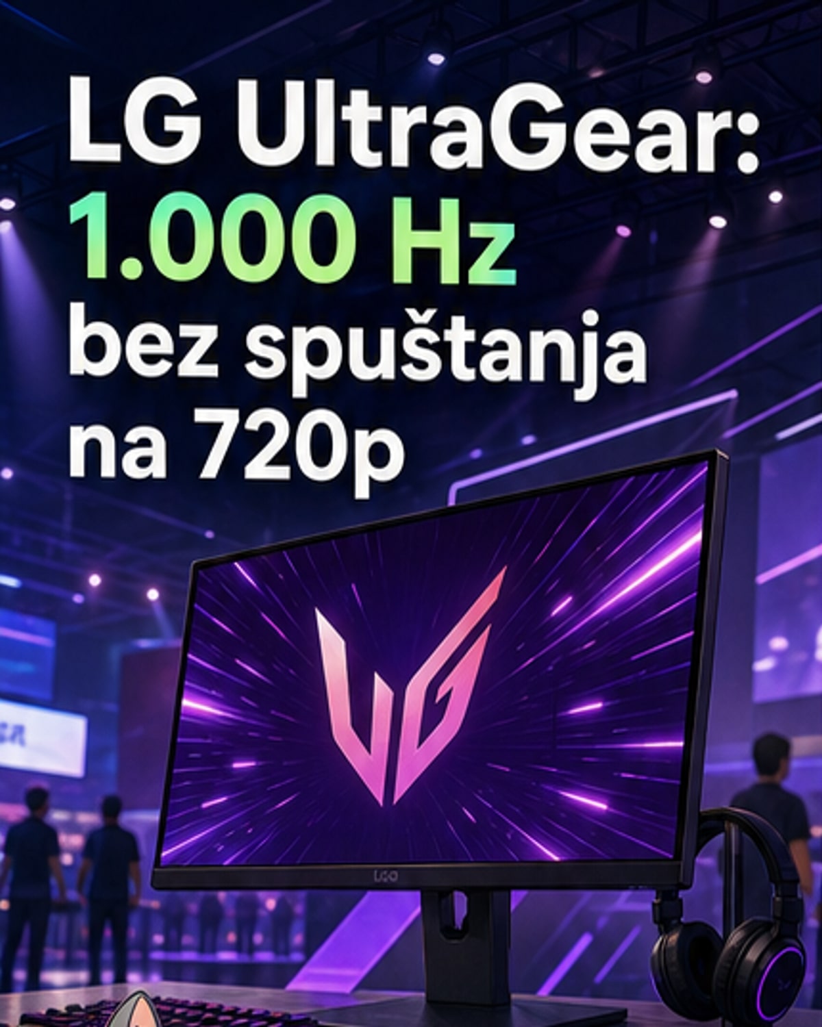 LG pustio monitor sa 1.000 Hz