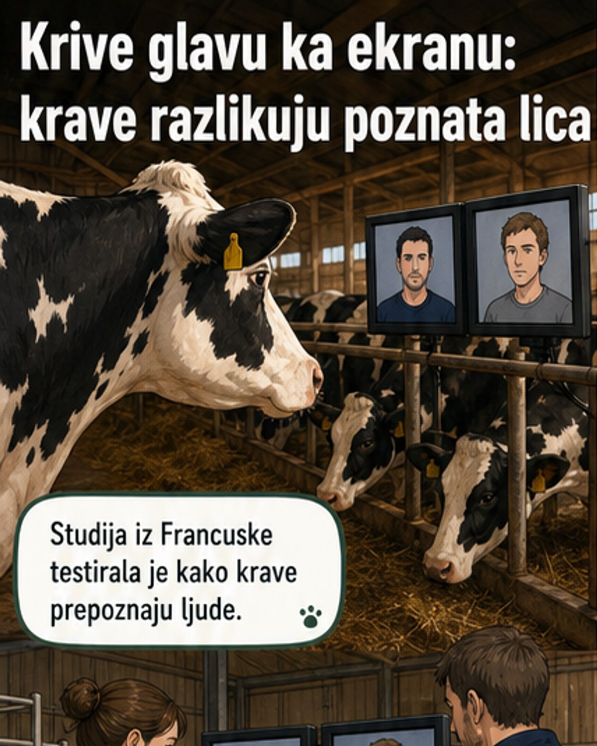 Краве препознају позната лица