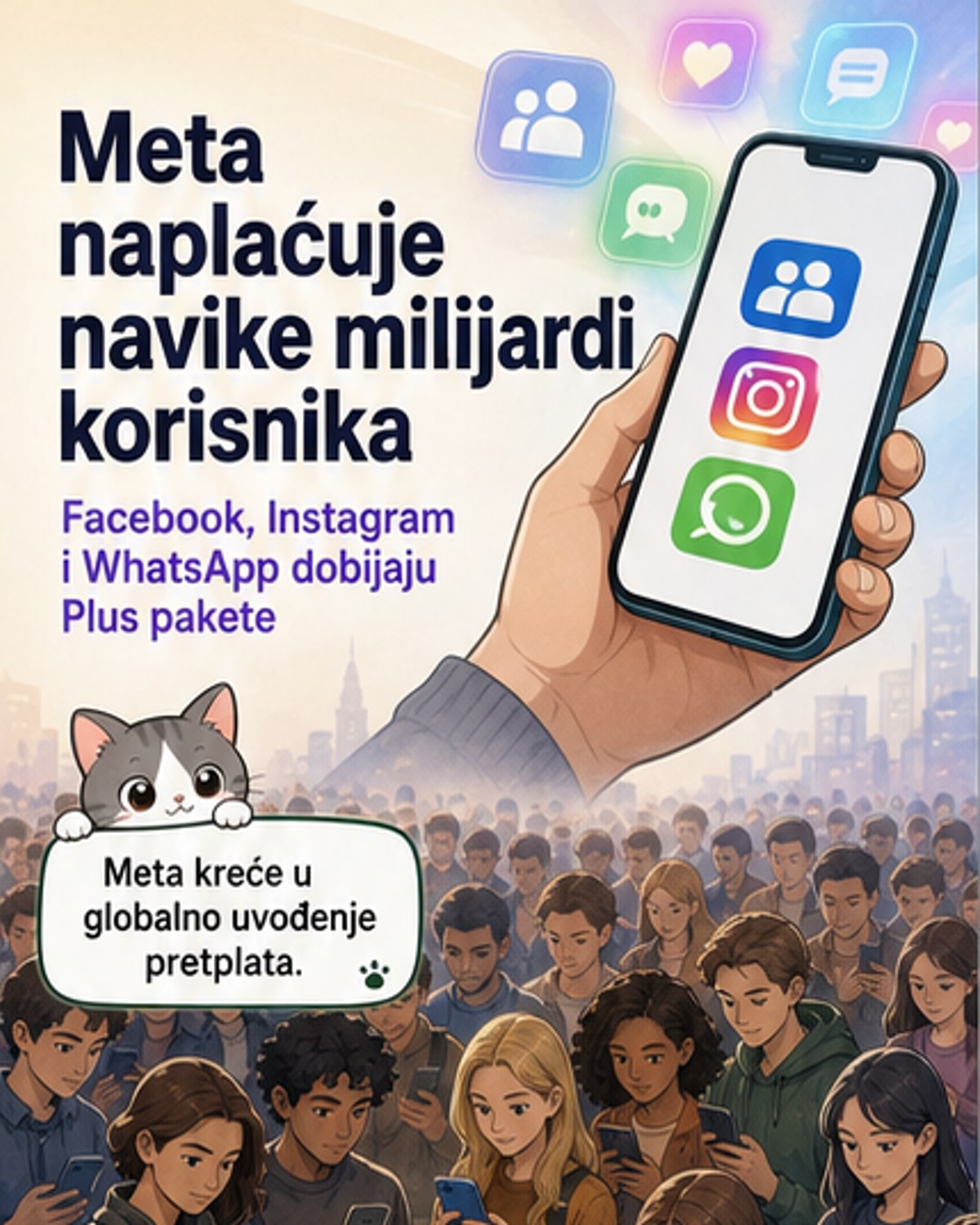 Мета уводи претплате за милијарде корисника
