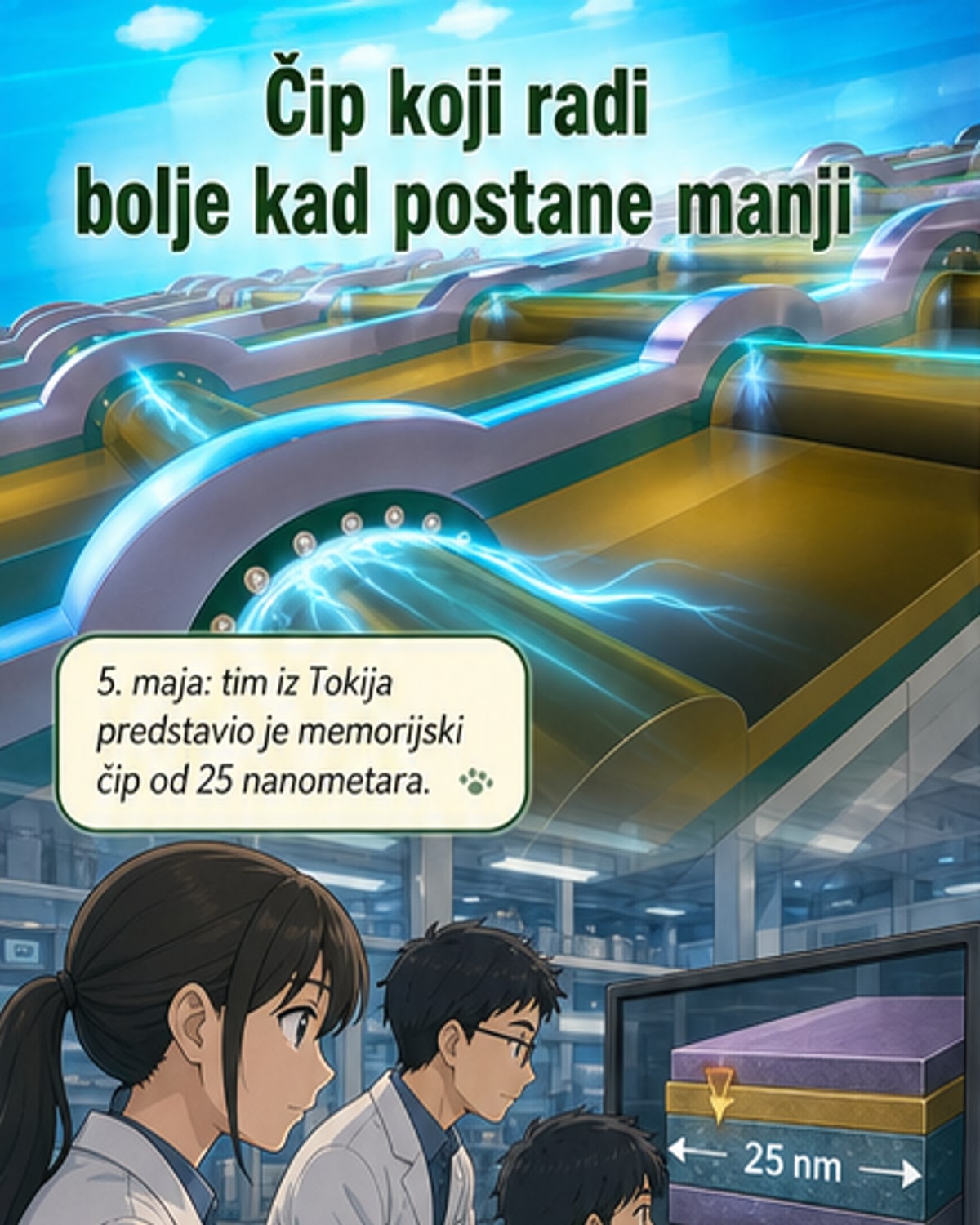 Čip koji raste efikasnošću uz smanjivanje