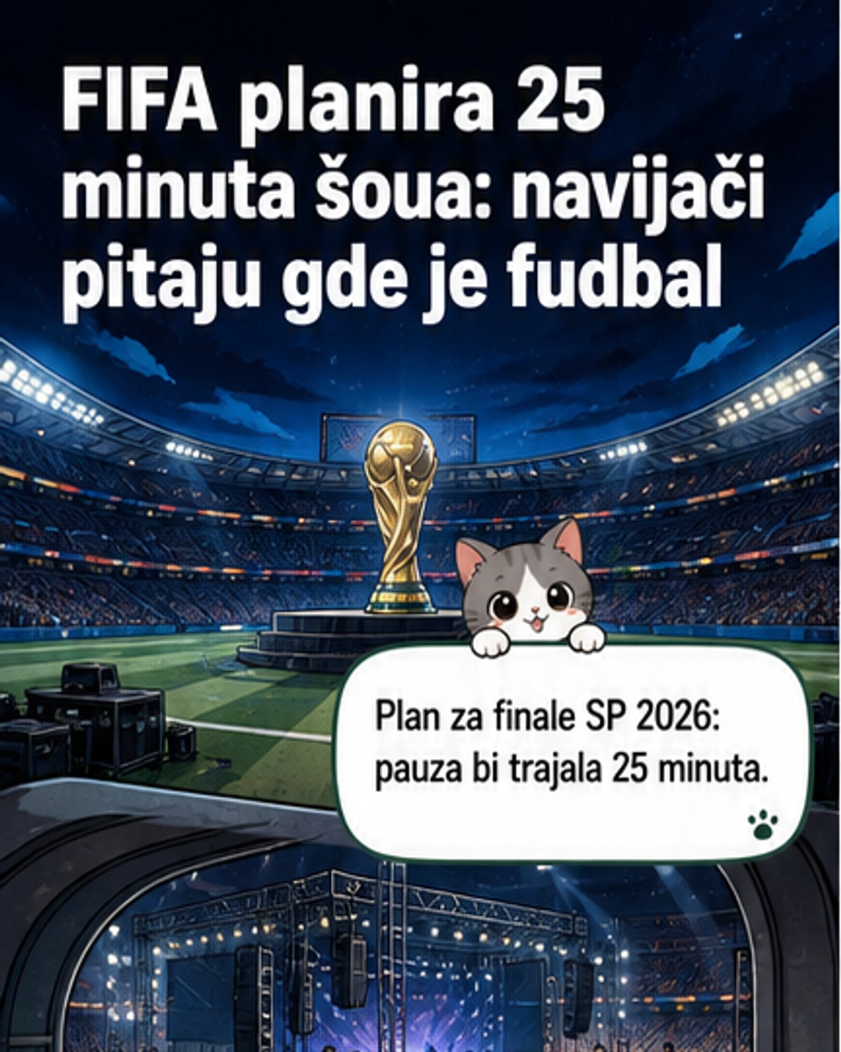 Финале СП са шоуом уместо паузе