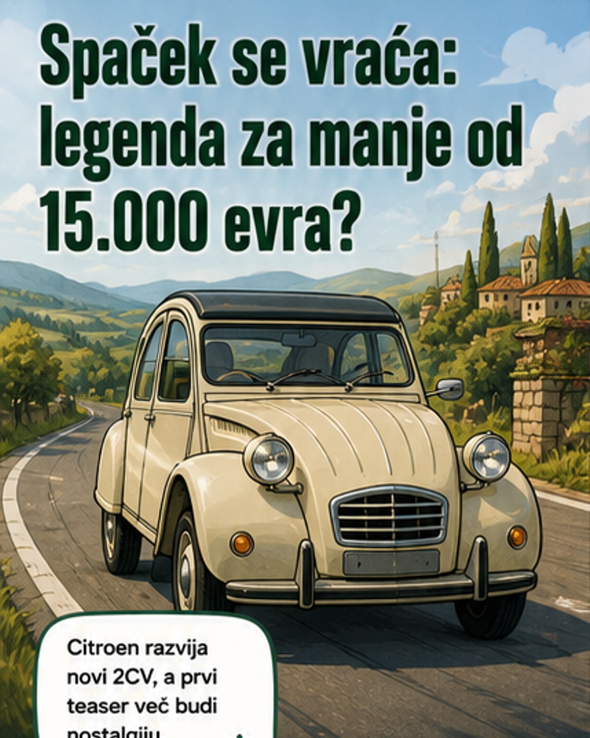 Spaček se vraća kao električni auto