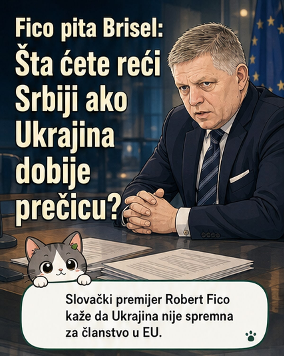 Fico: Ukrajina nije spremna za EU