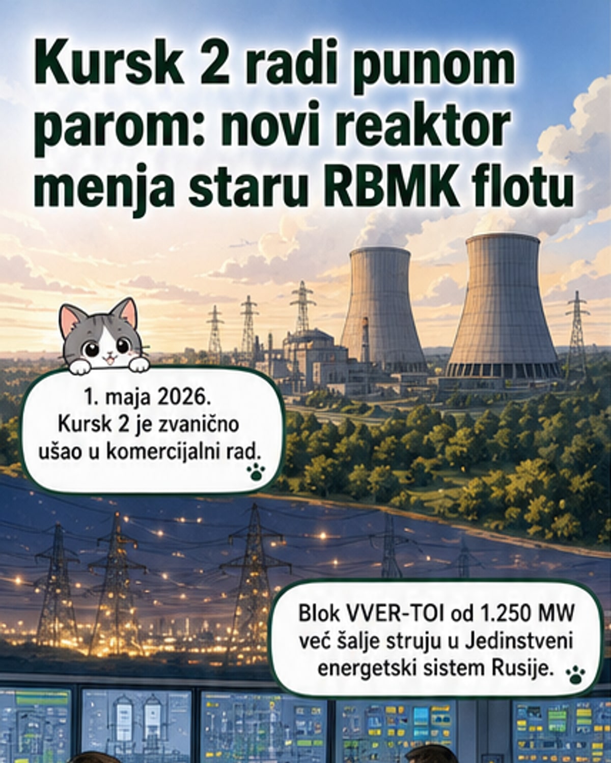 Русија покренула најновији нуклеарни реактор