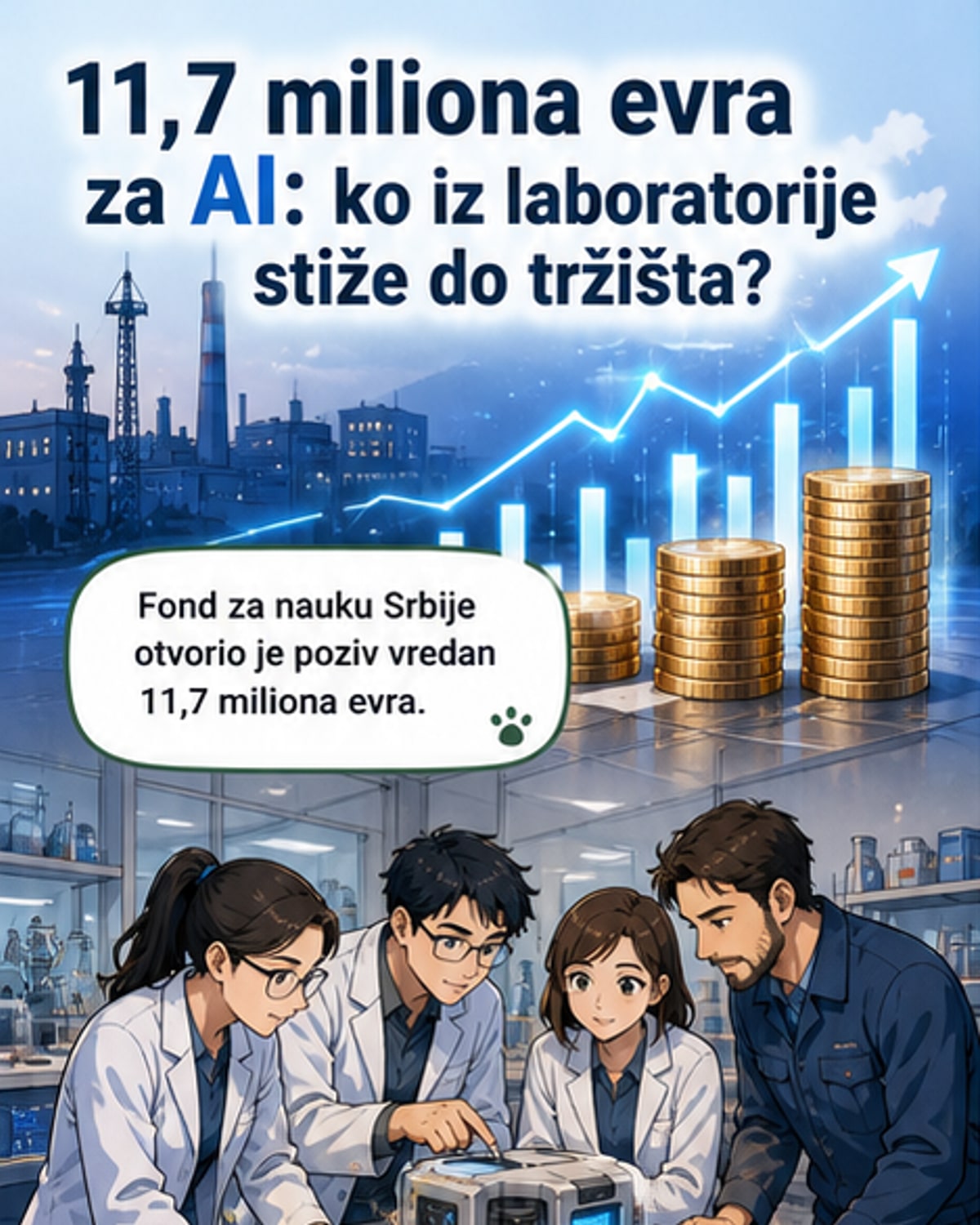 11,7 милиона евра за AI пројекте у привреди