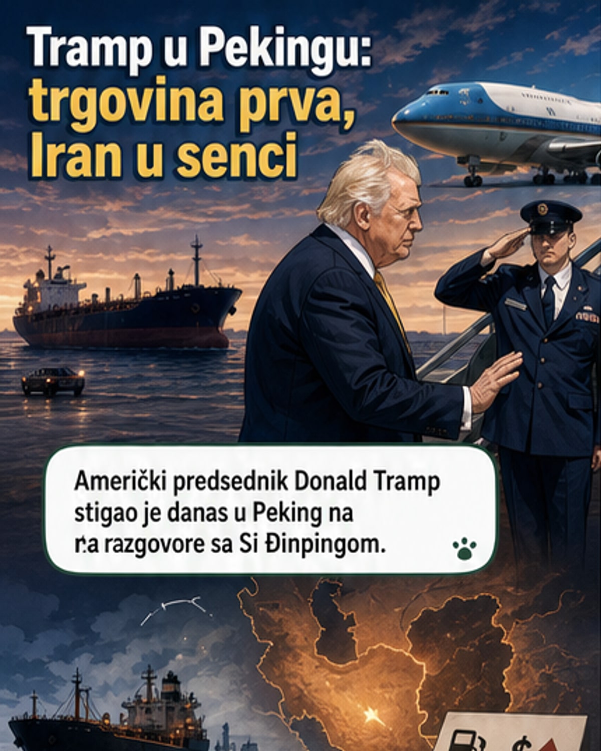Трамп лети у Кину, свет очекује преговоре
