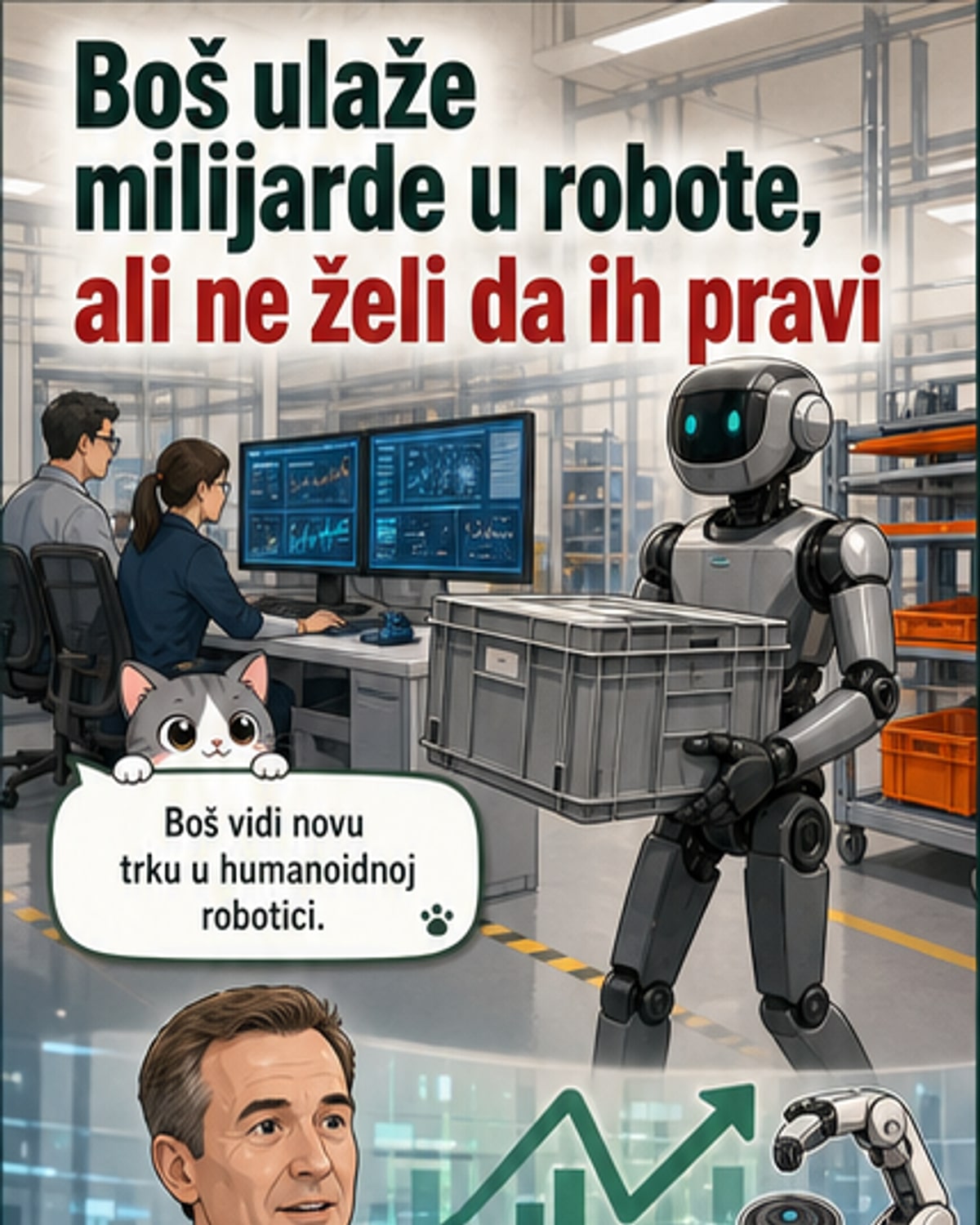 Бош улаже милијарде у 'мозак' за роботе