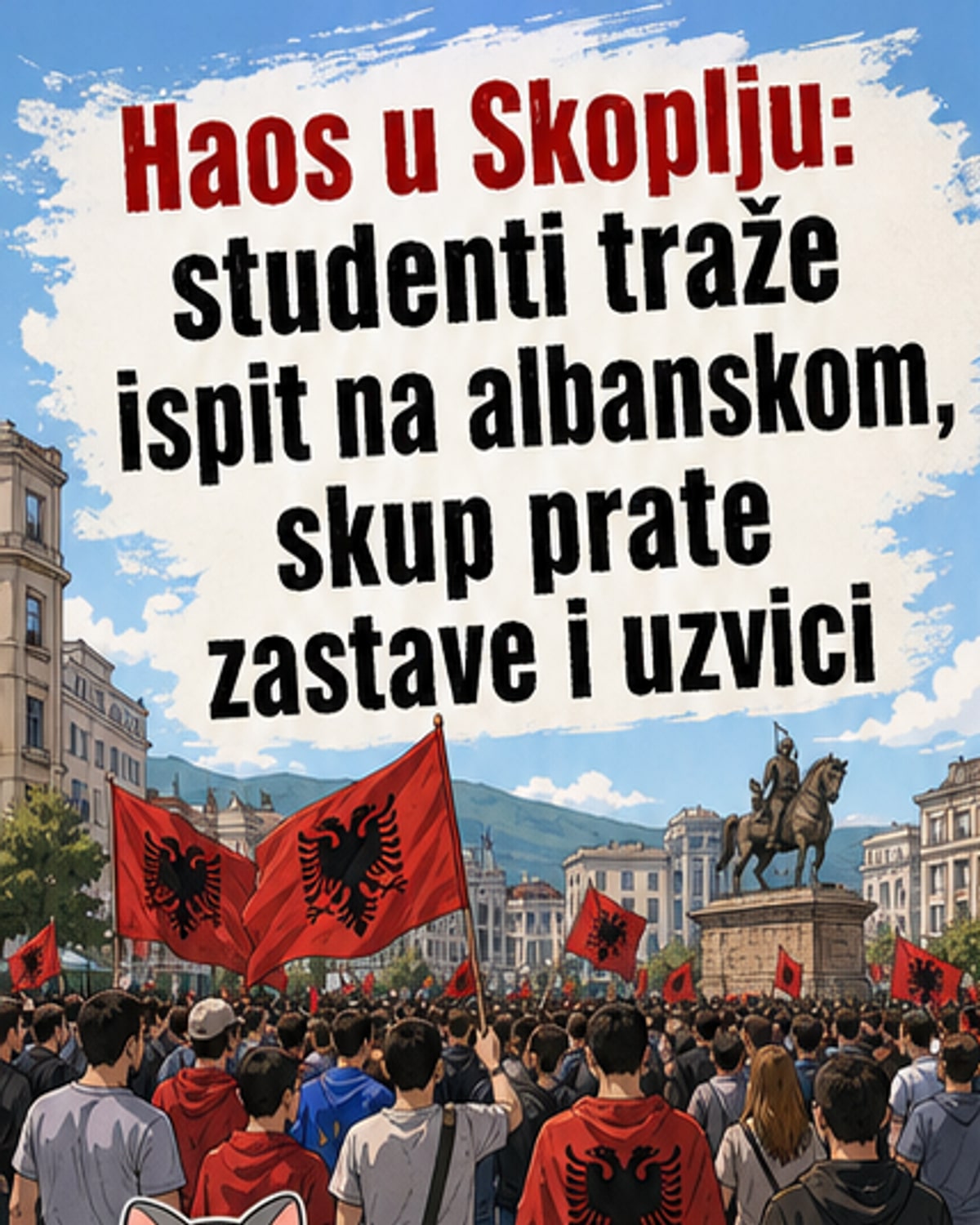 Protest u Skoplju: Albanski studenti traže pravosudni ispit na svom jeziku