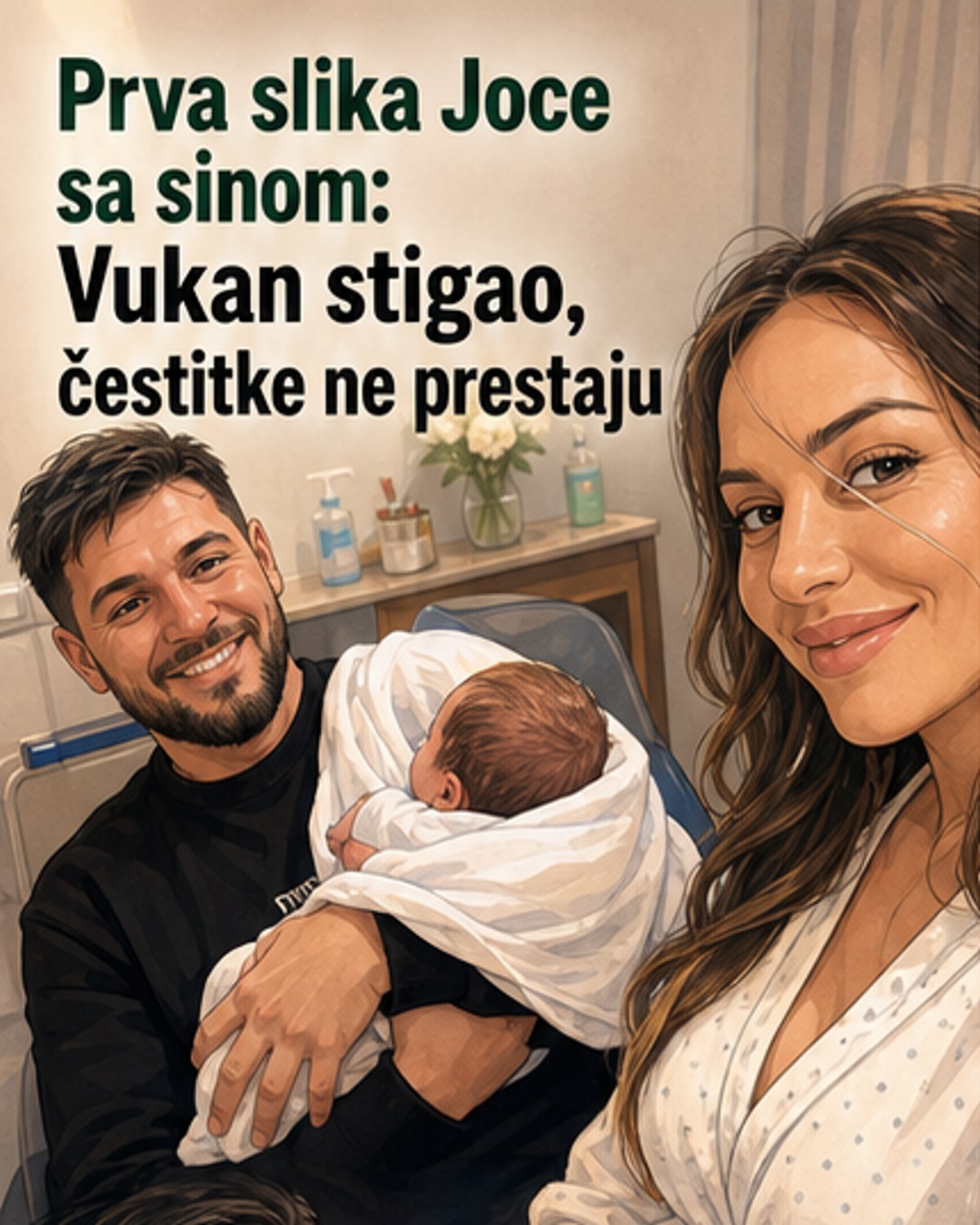 Јоца је отац: Први тренуци са сином Вуканом