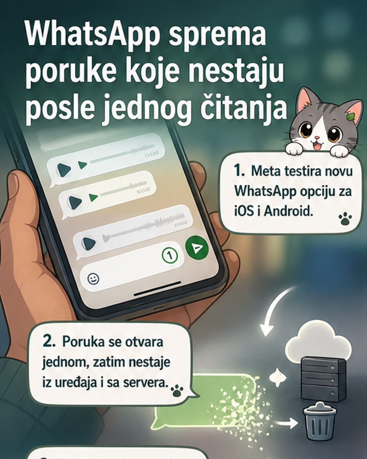 WhatsApp uvođe poruke za jednokratno čitanje