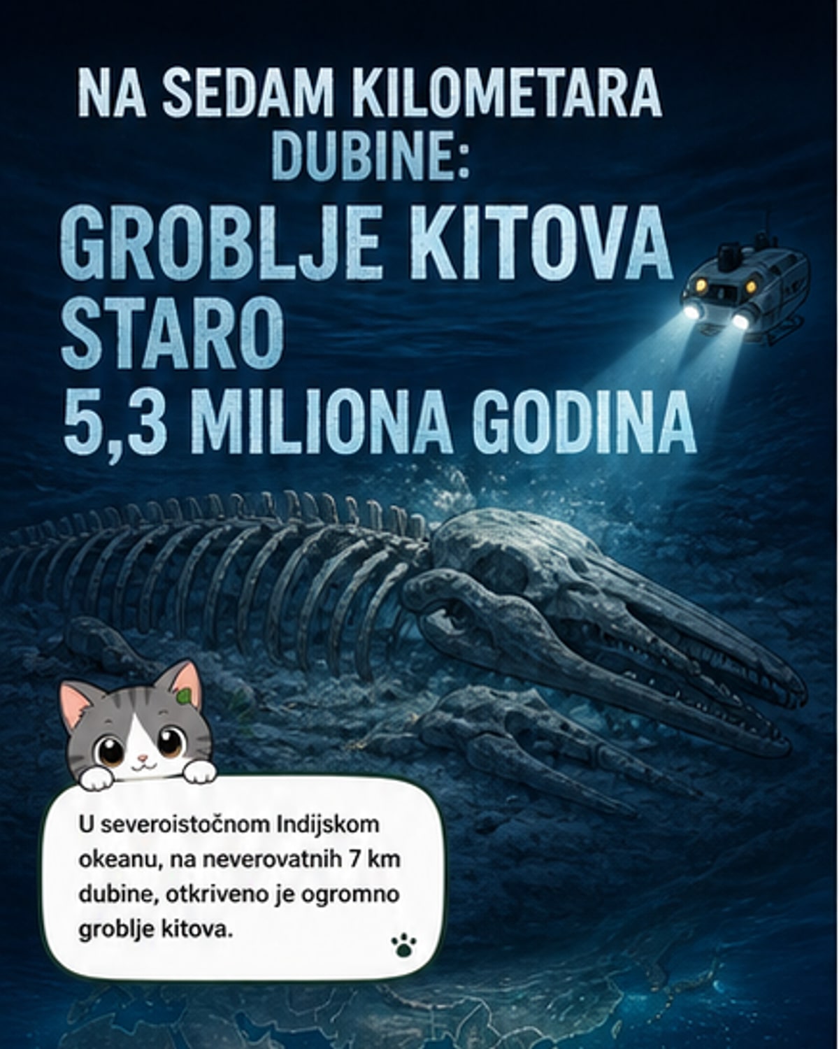 Otkriveno groblje kitova duboko 7 km