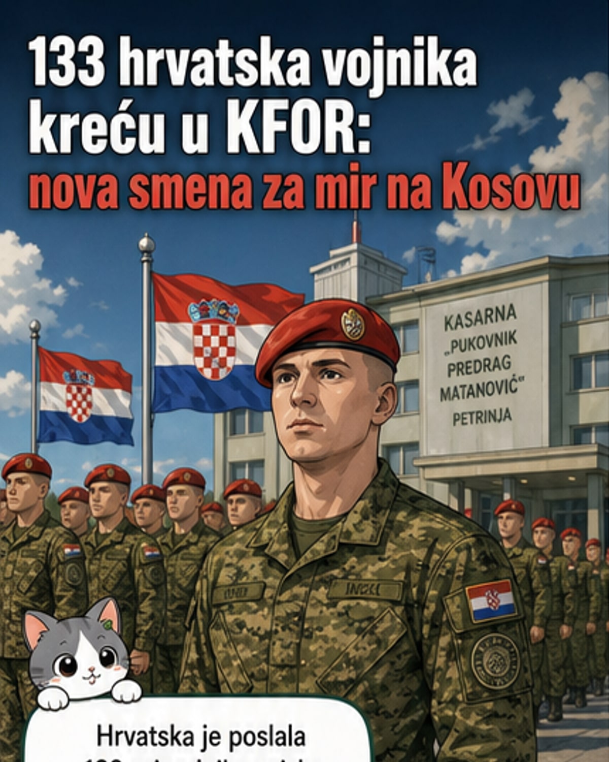 Хрватска појачава мир на Косову