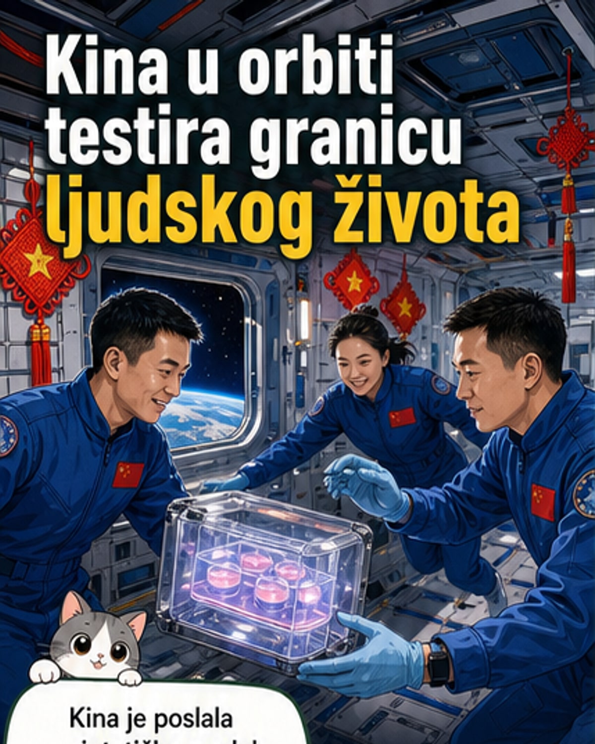 Кина узгојила људске ембрионе у свемиру