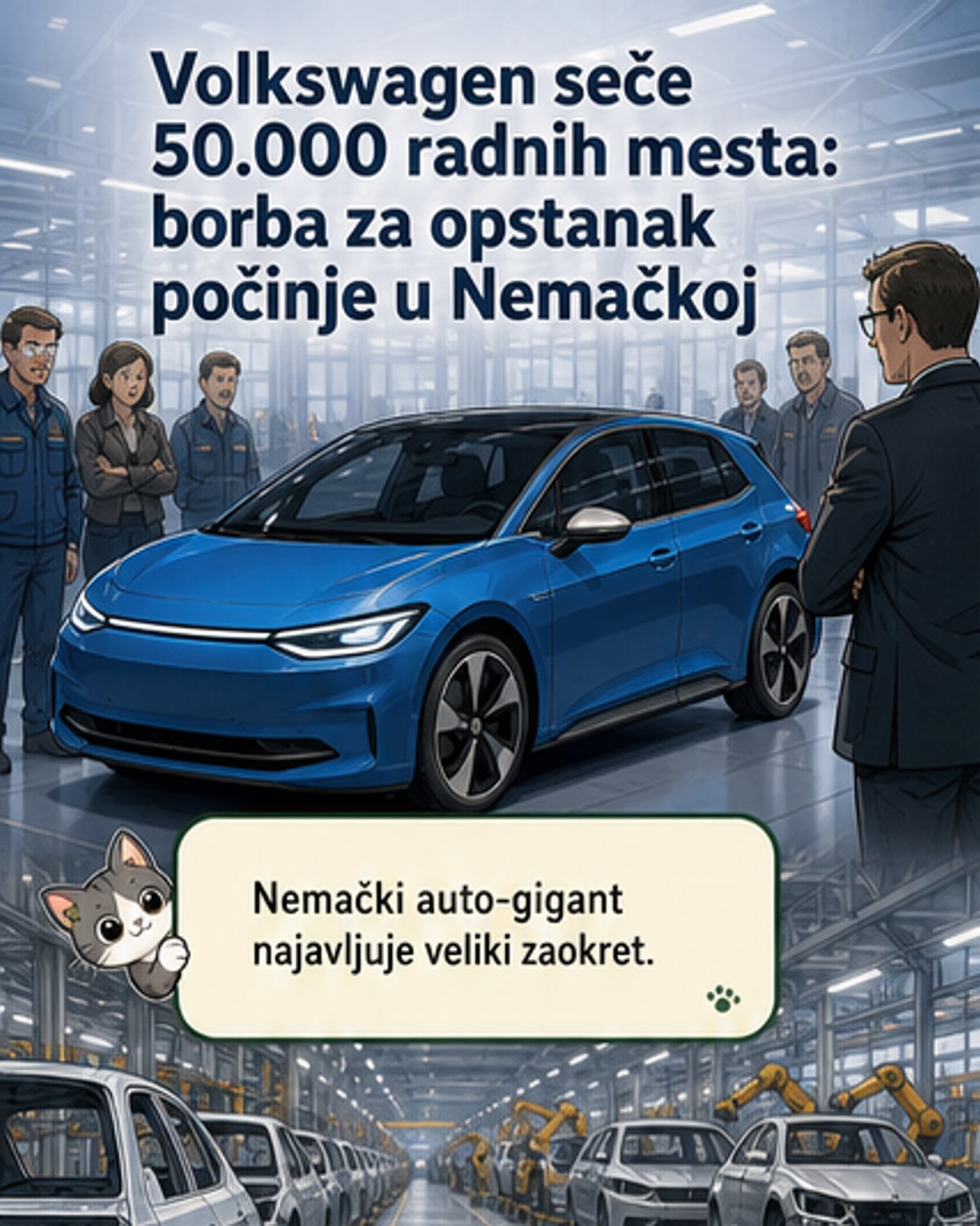 Фолксваген шали 50.000 запослених