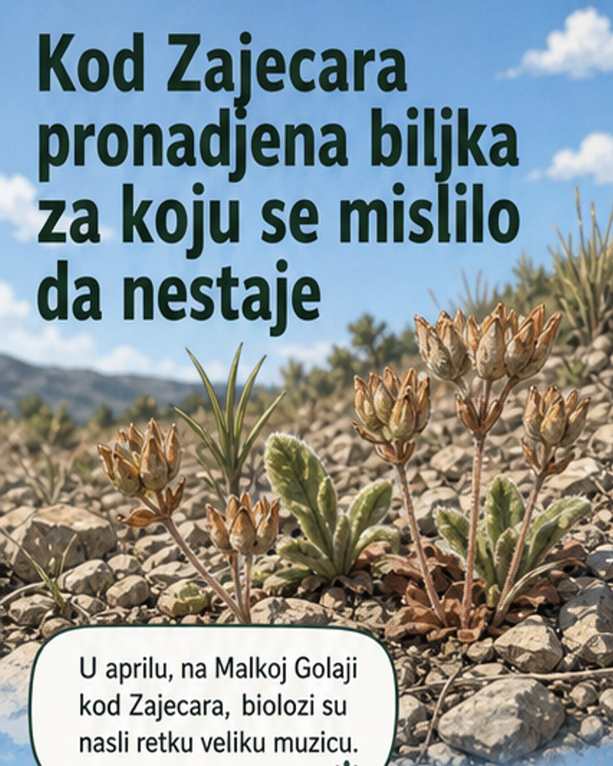 Ретка биљка пронађена код Зајечара