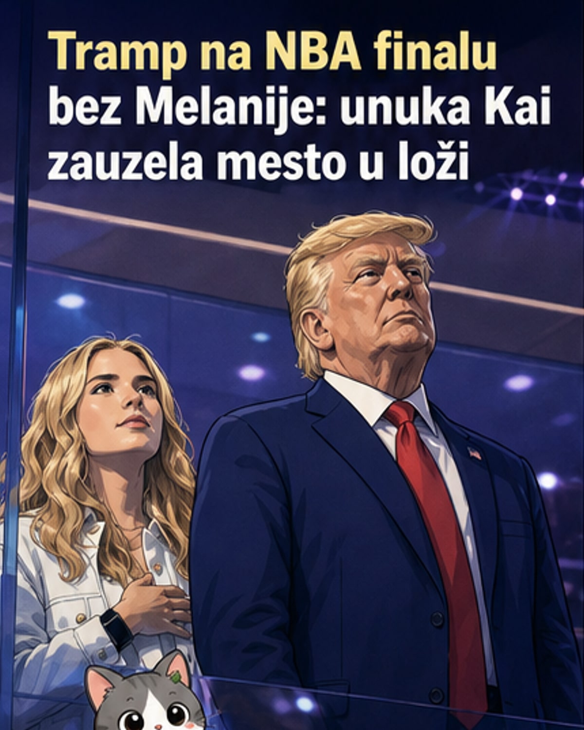 Tramp na NBA finalu sa unukom umesto supruge