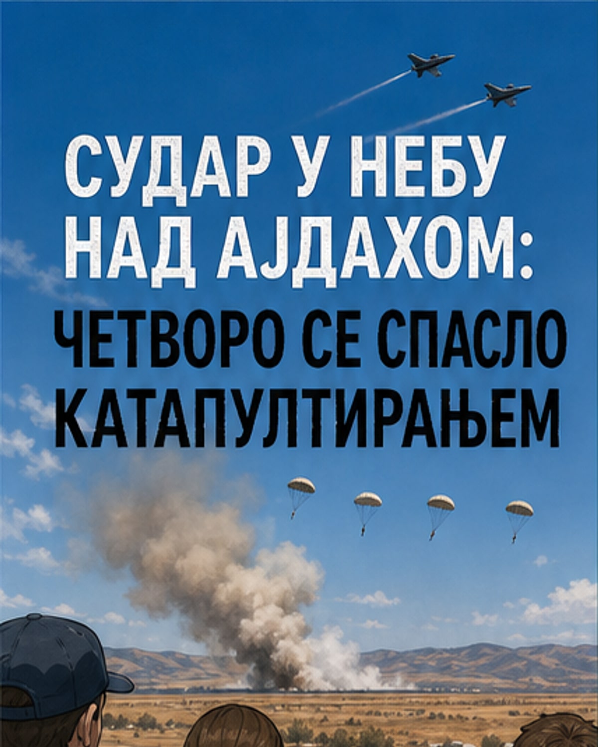 Судар два авиона на аеромитингу