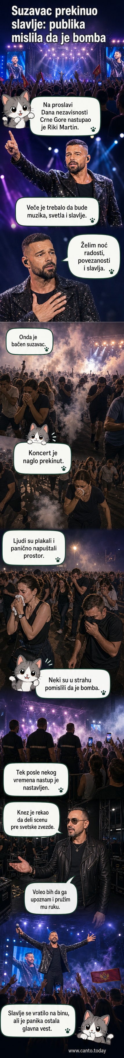 Publika u panici beži sa koncerta nakon što je bačen suzavac, misleći da je u pitanju bomba.