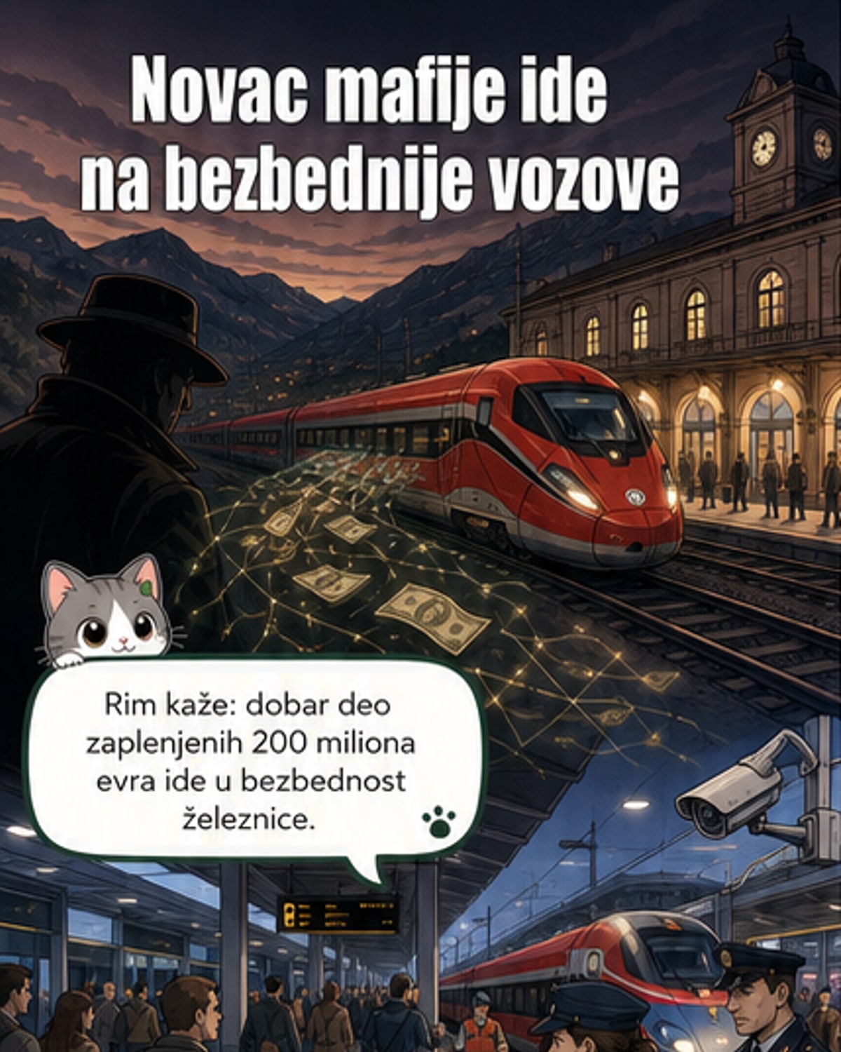 200 милиона евра одузето мафији иде на безбедност возова