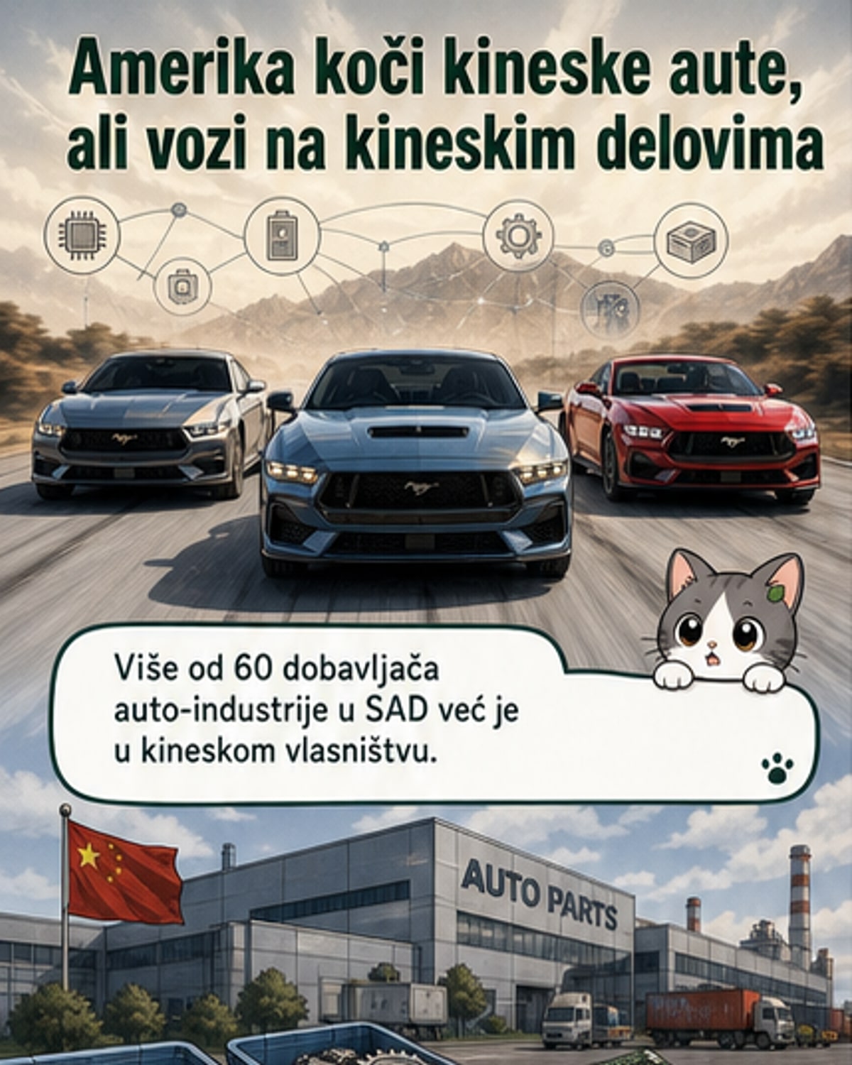 Američka vozačka politika i kineski delovi