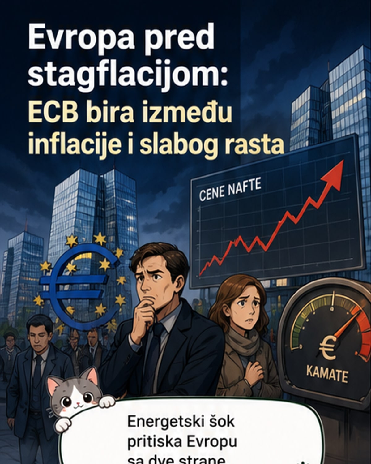 Европа у стагфлацији, повећање камата неизбежно