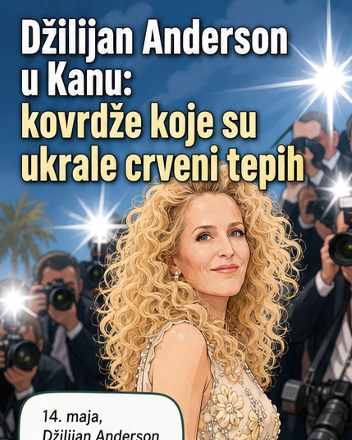 Džilijan Anderson promenila frizuru za Kan