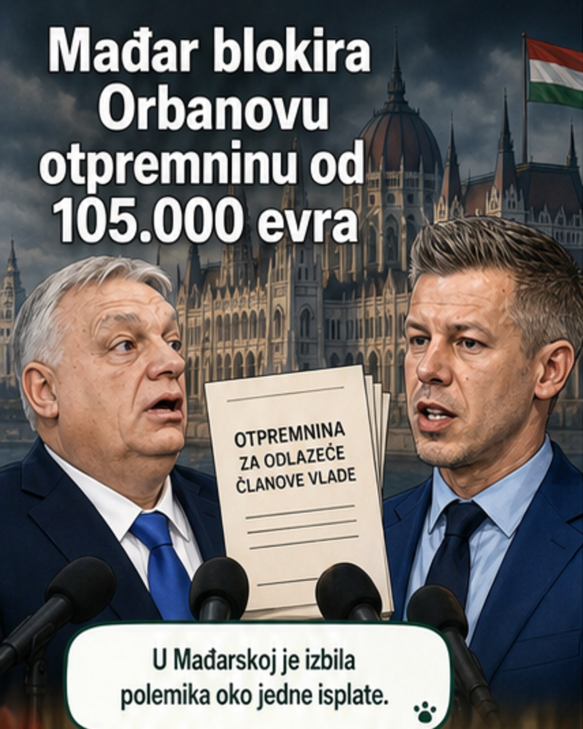 Мађар блокира Отпремнину за Орбана
