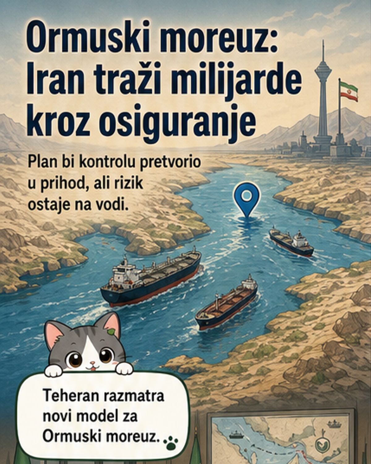 Iran planira milijarde od осигурења за Ормуз