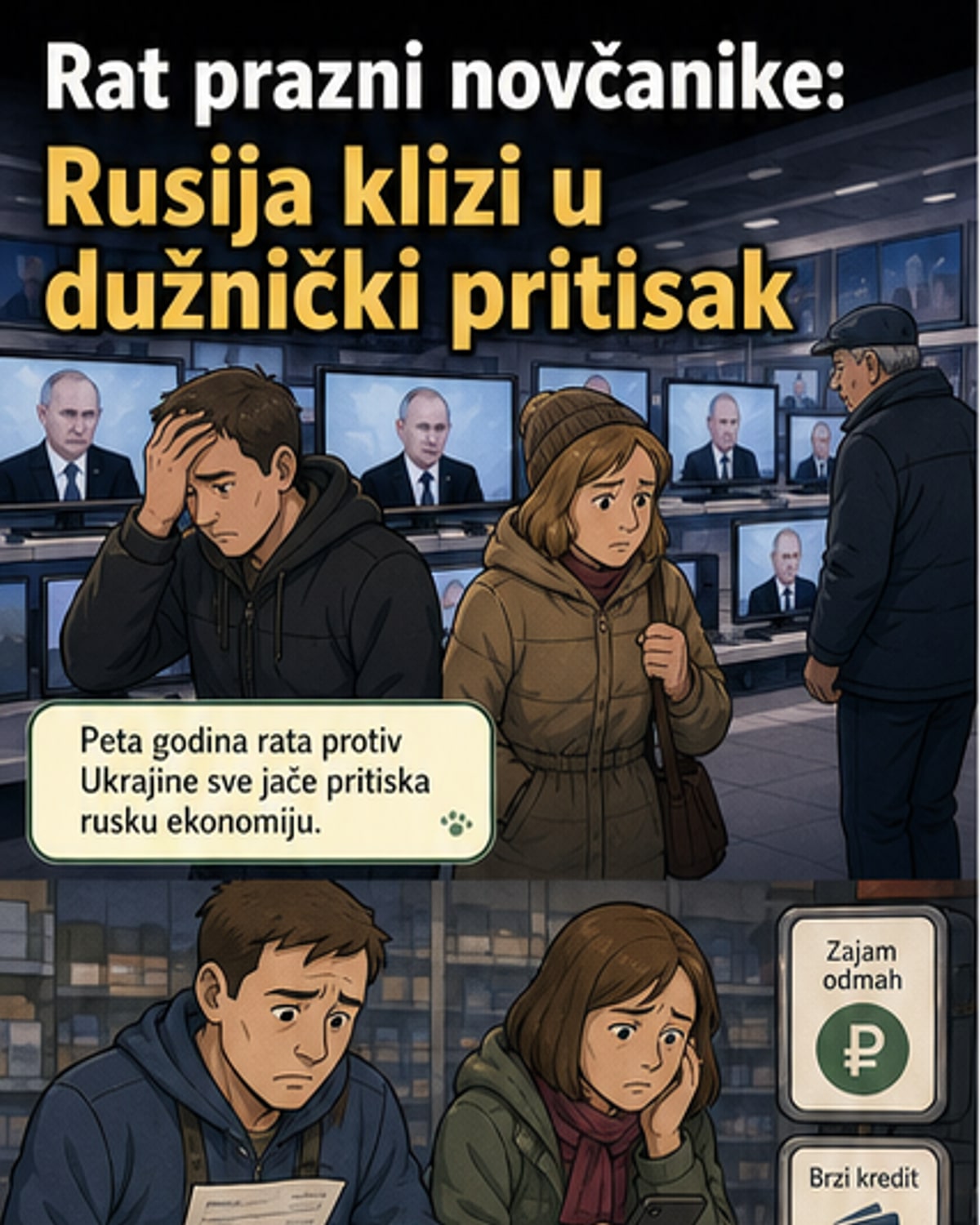 Сваки пети Рус у дужничкој клетки