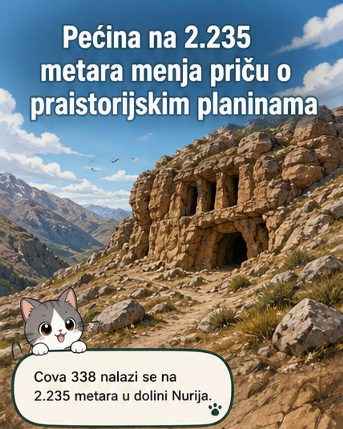 Praistorijski ljudi živeli na 2.235 m