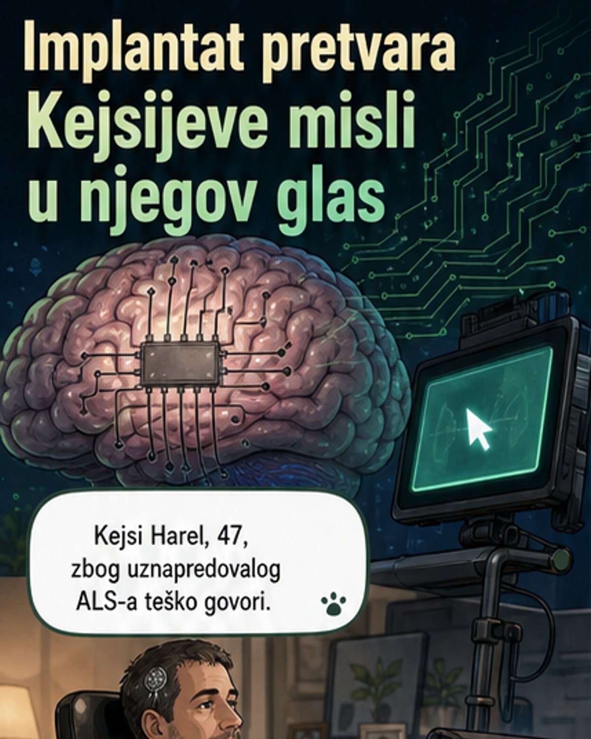 Мозговим имплантантом поново говори