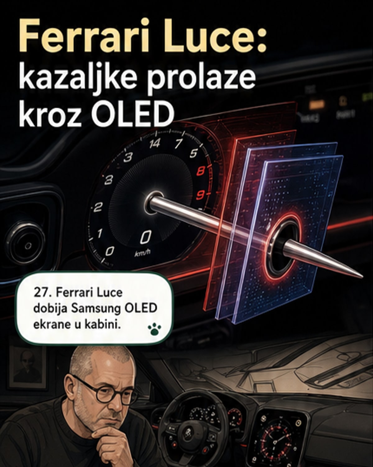 Ferrari Luce koristi Samsungove OLED ekrane
