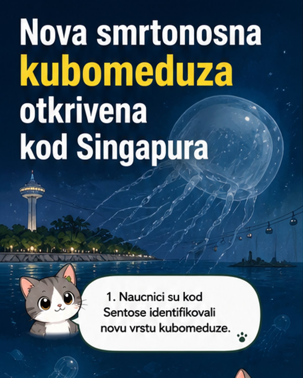 Nova smrtonosna meduza nađena kod Singapura
