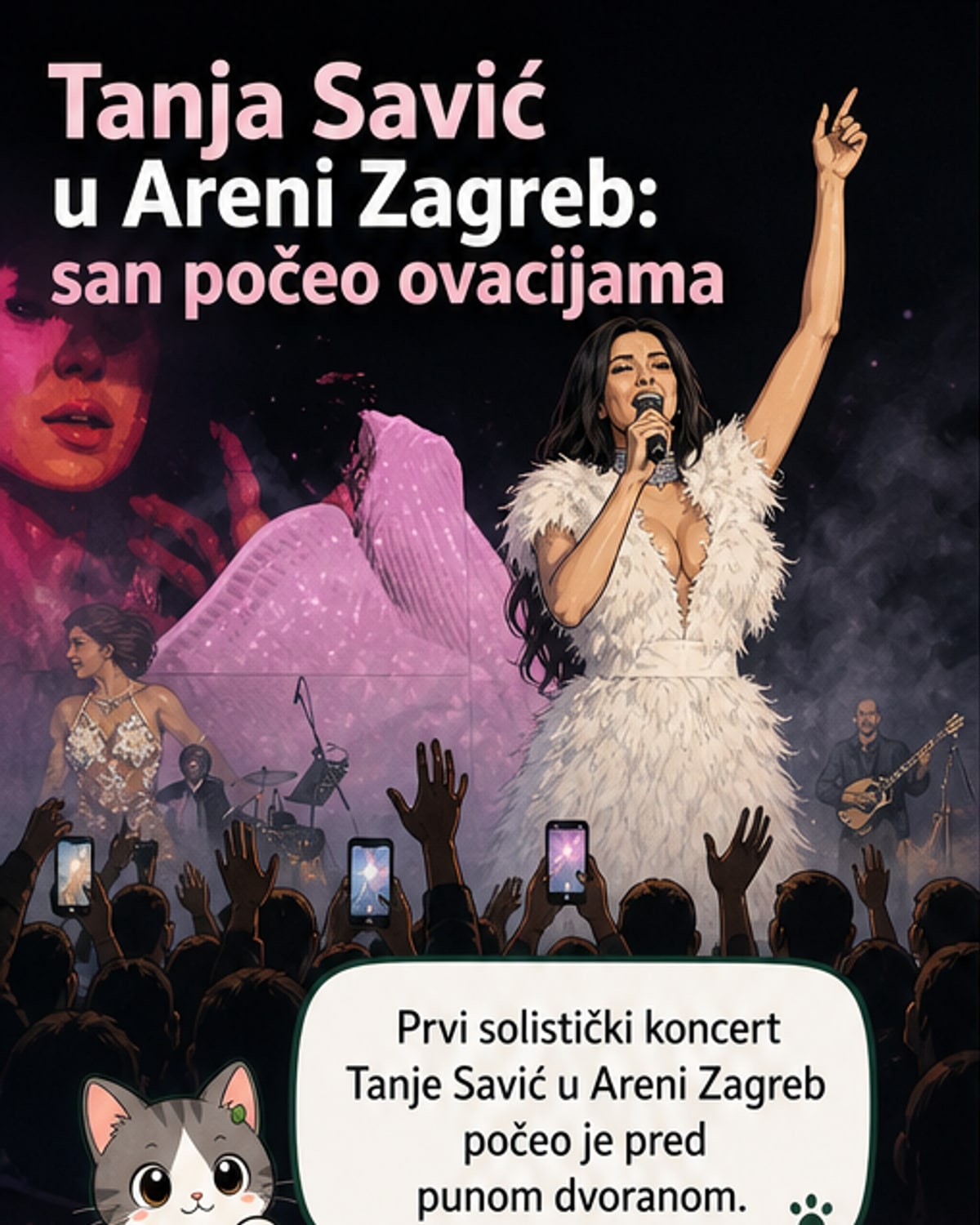 Тања Савић отпевала у Арено Загреб