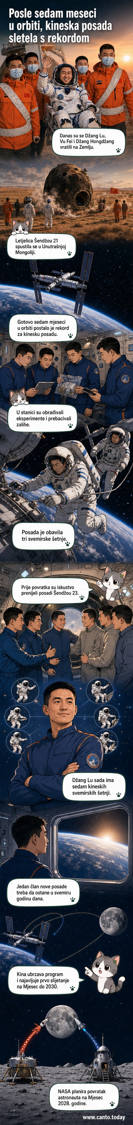 Кинески астронаут Ву Феј маше са носила у тренутку излажења из спасилачке капсуле након повратка са свемирске станице Тијангонг, у пустој регији Унутрашње Монголије.