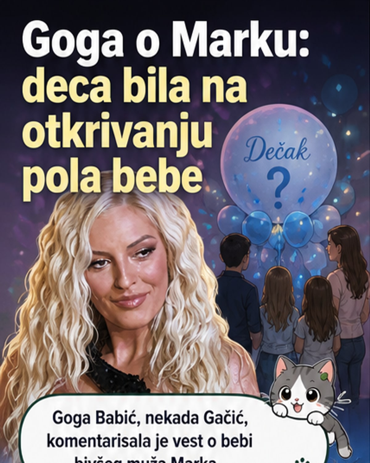 Гога Гачић о беби бившег мужа