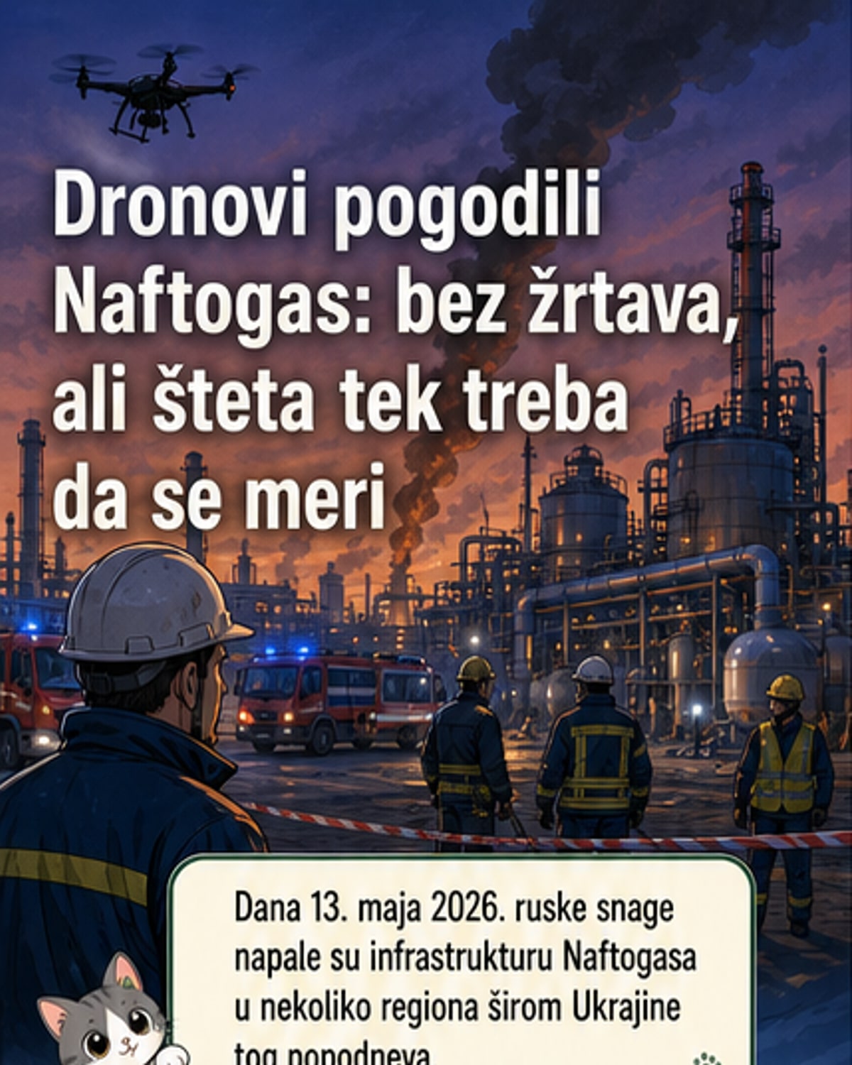 Руски дронови погодили гасне објекте