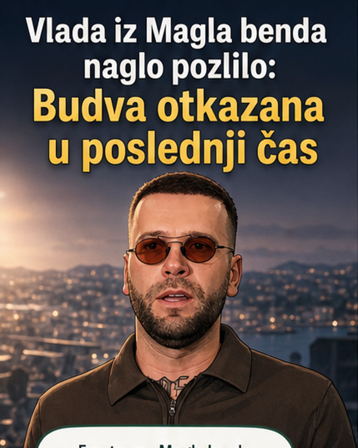 Фотографија фронтмена Владана Савића на бини, са бендом Магла у позадини, током једног од претходних наступа.