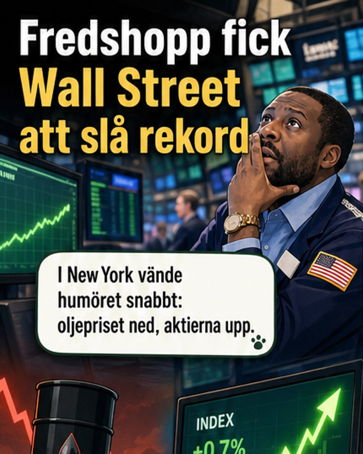 Hopp om USA-Iran-avtal lyfter Wall Street