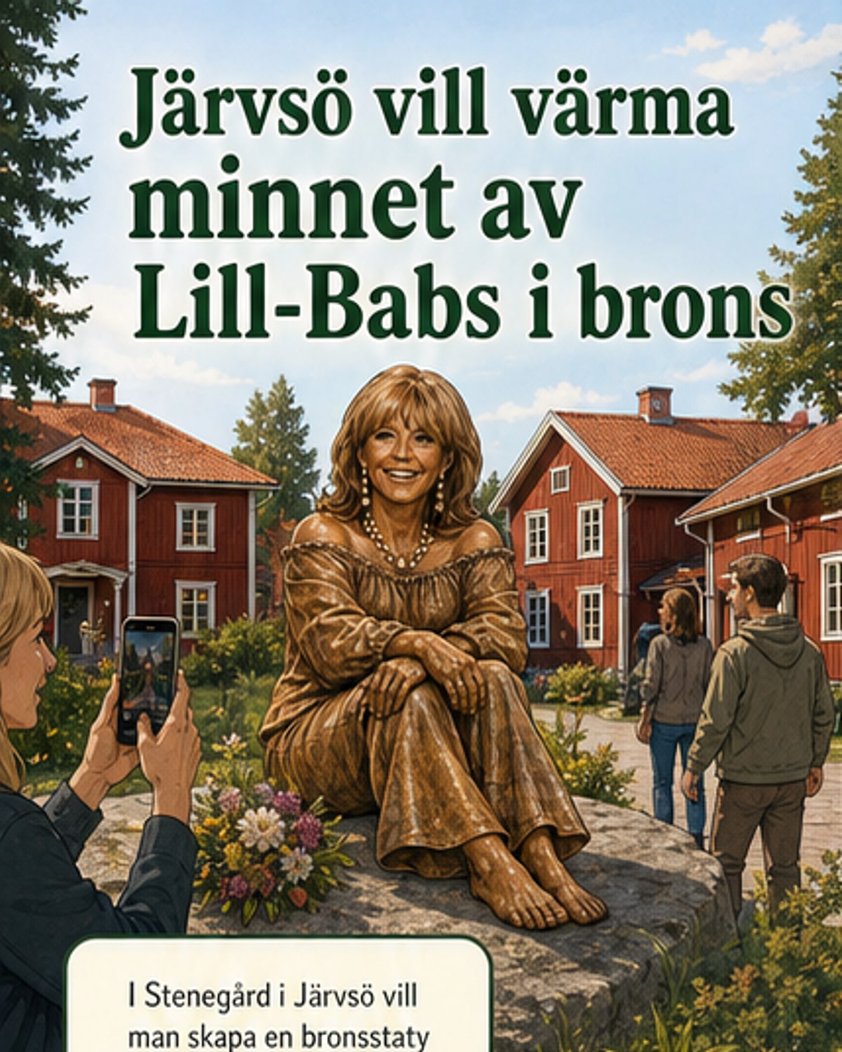 Järvsö samlar pengar till staty för Lill-Babs