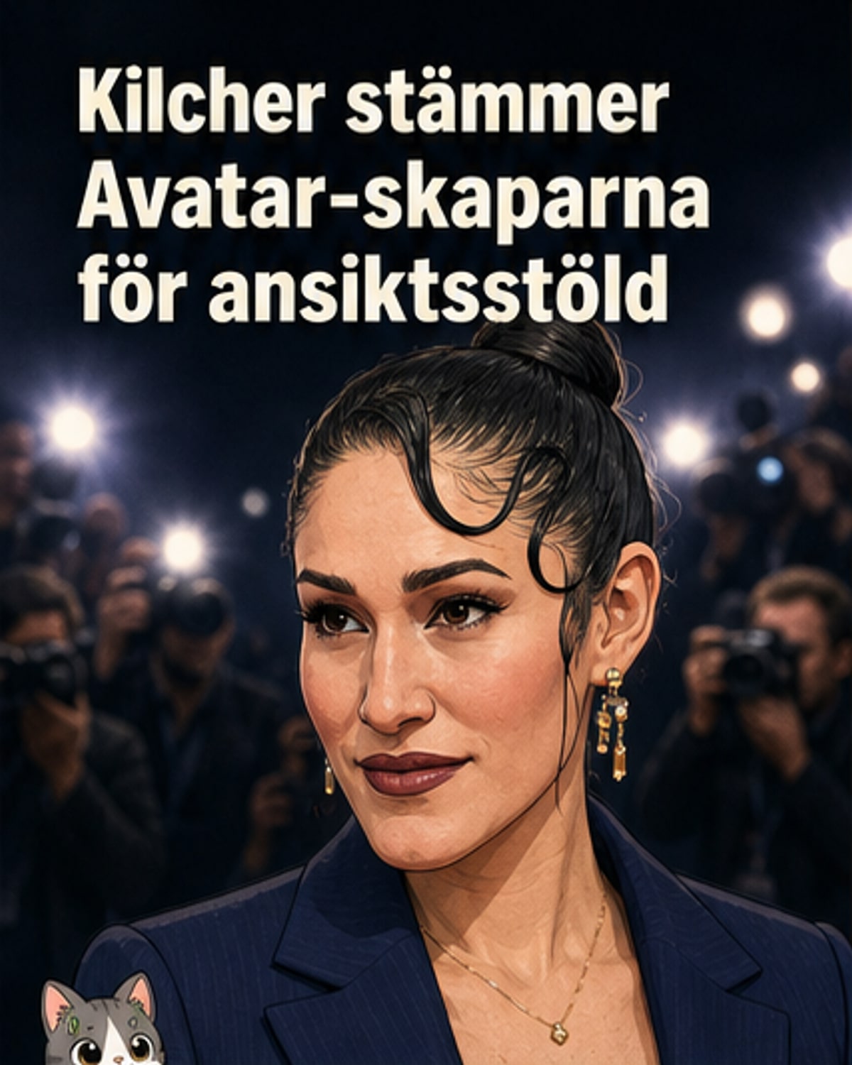 Skådespelerska stämmer Cameron för ansiktsstöld