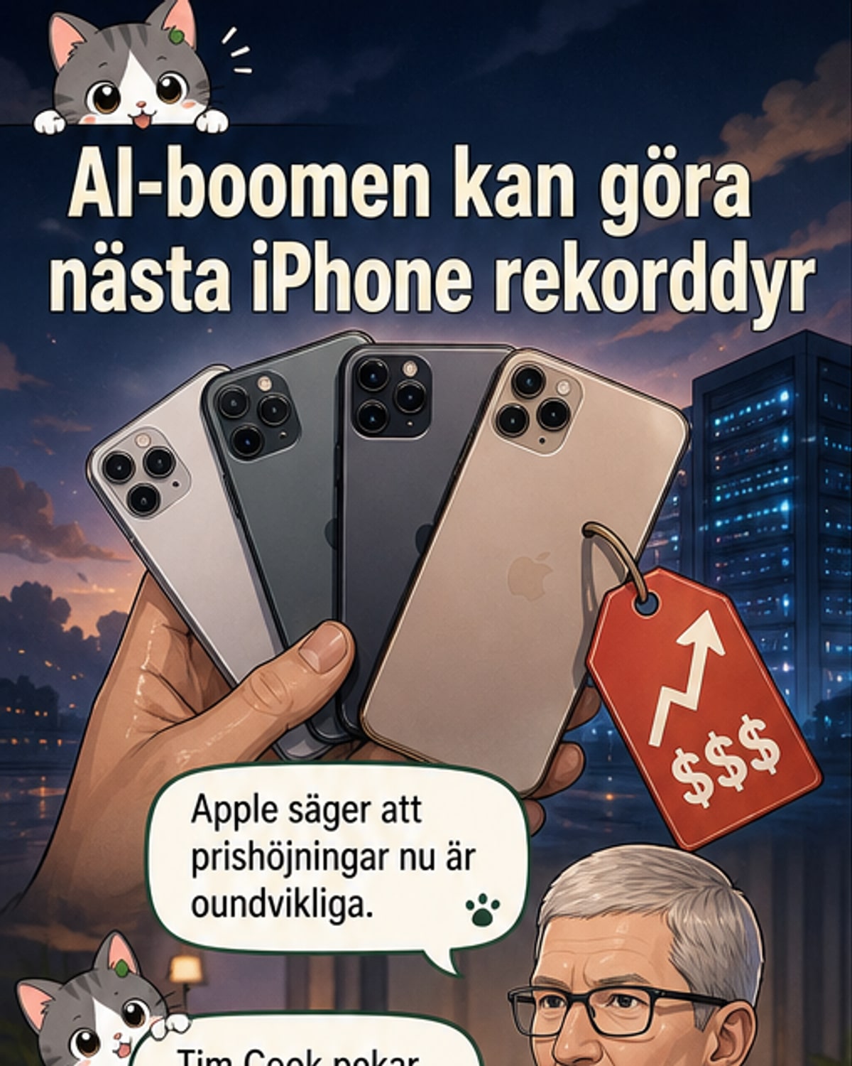 Apple bekräftar chockhöjning av mobilpriser