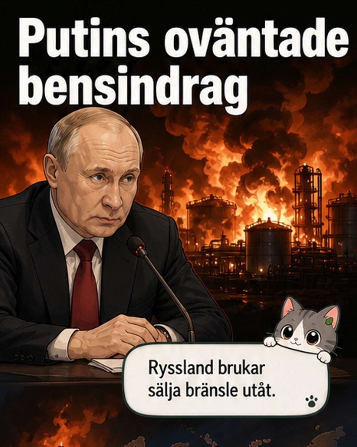 Putins krisdrag: Importerar bensin