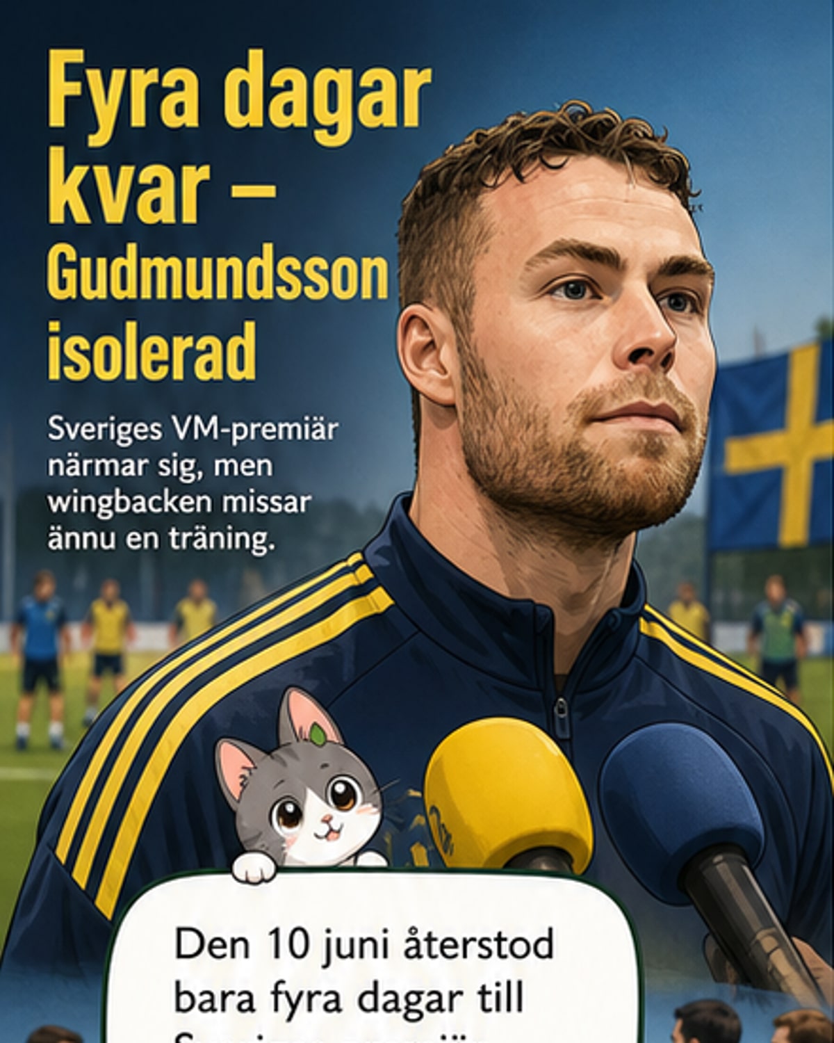 Gudmundsson sjuk – VM-deltagande i fara