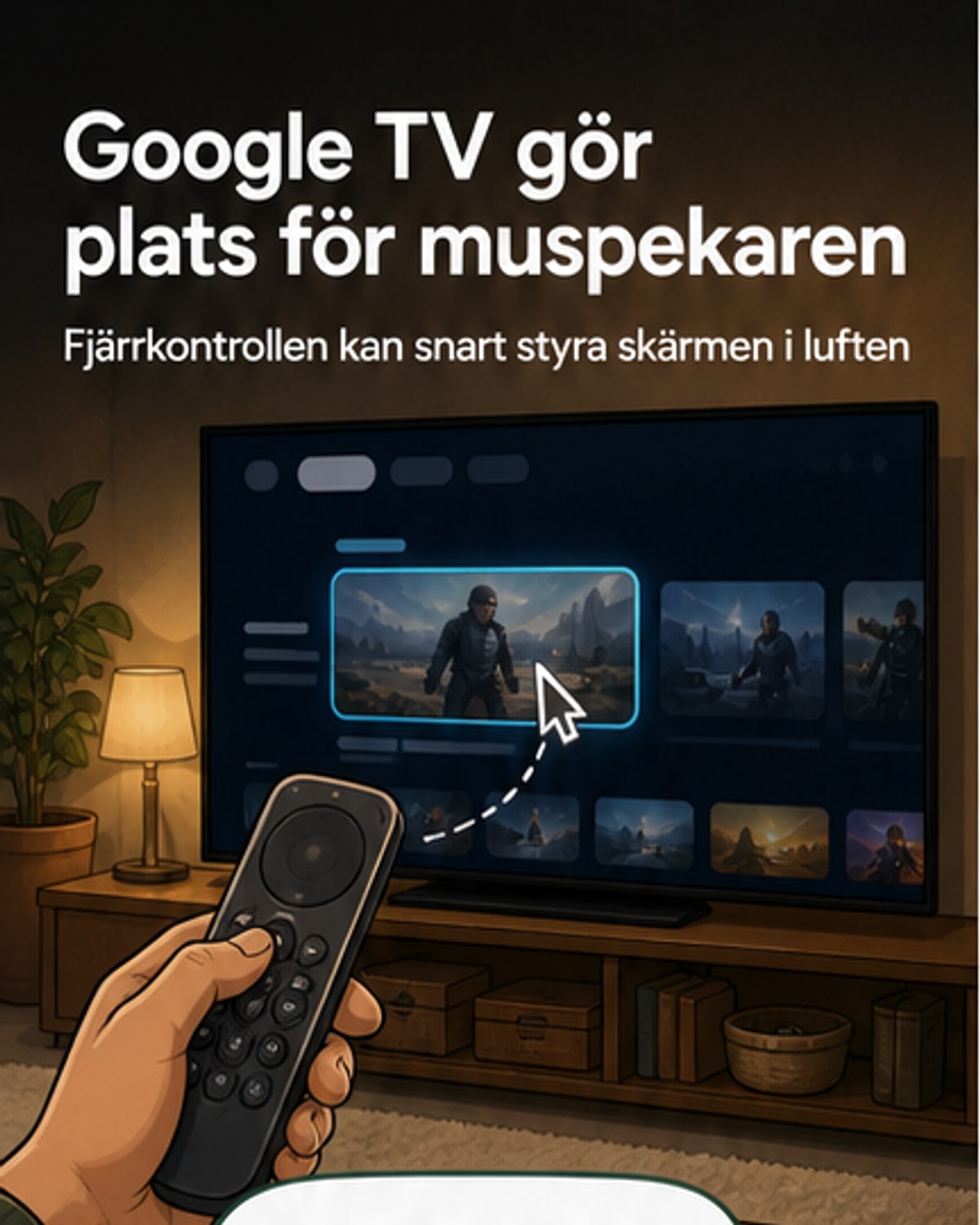 Google TV får peka-och-klicka-fjärrkontroller
