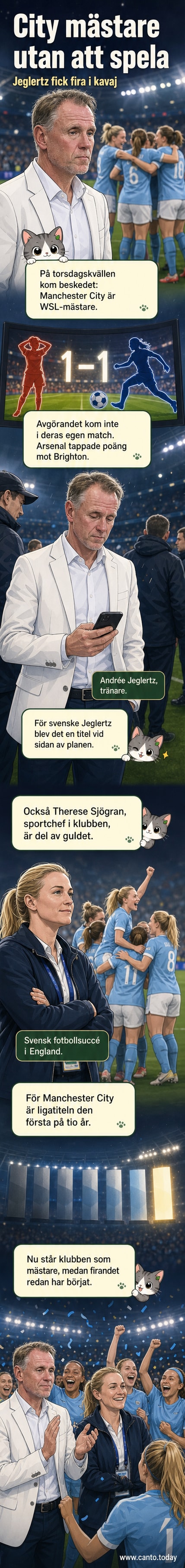 Andrée Jeglertz och Laura Combs står tillsammans på en fotbollsplan, klädda i matchdräkt, med publiken i bakgrunden.