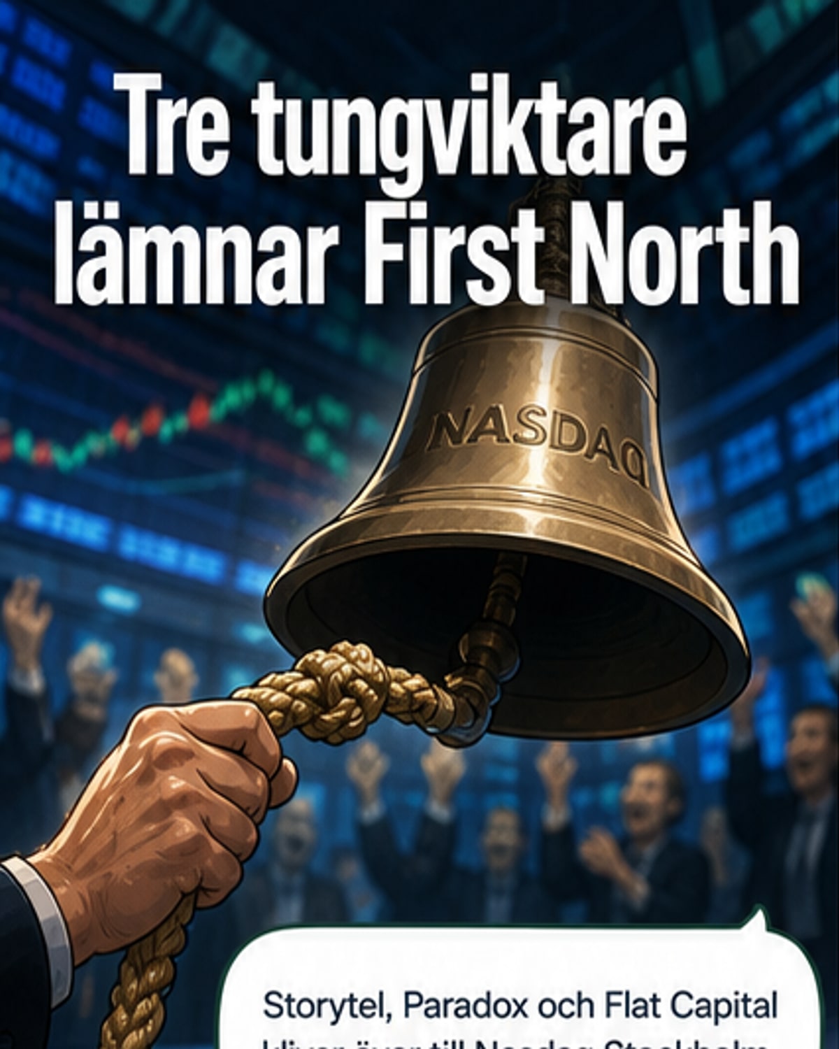 Tre tunga bolag lämnar First North